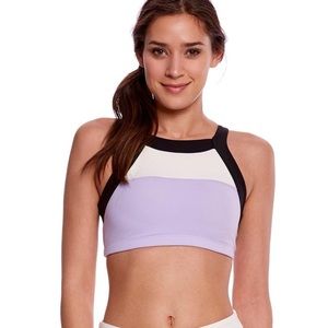 Beyond Yoga and Kate Spade color block sports bra